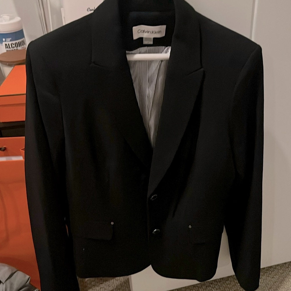 Calvin Klein navy pantsuit. Women’s size 8.